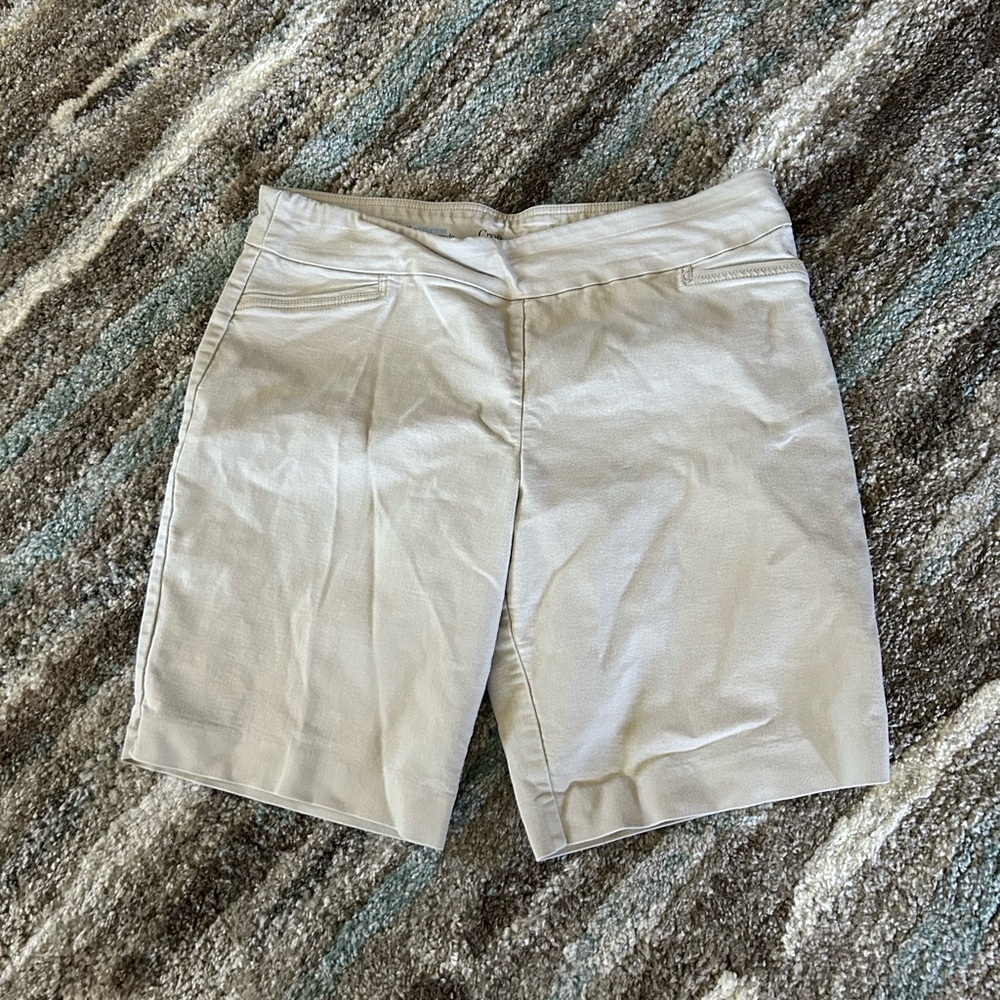 Croft & Barrow Tan Bermuda Shorts Lightweight Casual